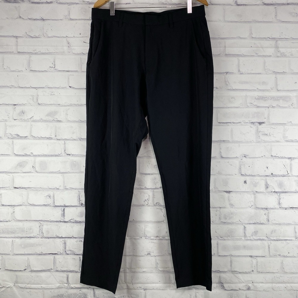 Fabletics Pants‎ Men's 34x33 Chino Black Chino Stretch Relaxed